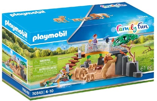 PLAYMOBIL Family Fun Leeuwen in het buitenverblijf - 70343
