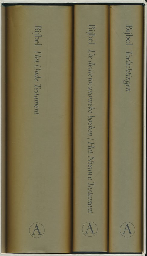 Drie gouden Bijbelboeken: Het Oude Testament, de deuterocanonieke boeken / Het Nieuwe Testament, Toelichtingen.