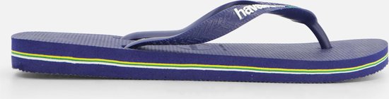 Havaianas Brasil Logo Unisex Slippers - Donkerblauw - Maat 43/44