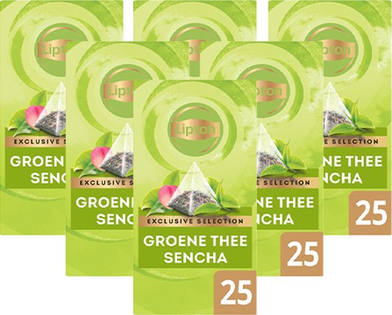 Thee lipton exclusive groene thee sencha 25x2gr | Pak a 25 stuk | 6 stuks