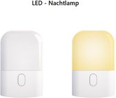 Set de 2 veilleuses LED Plug-in / Socket - Warm Light - Capteur de lumière - Chambre de bébé - Chambre d'enfant - Efficacité énergétique - Lumière de protection des yeux