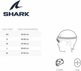 Shark Shark Nano Blank Gun Argent S05 Casque Jet S