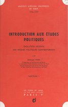 Introduction aux études politiques