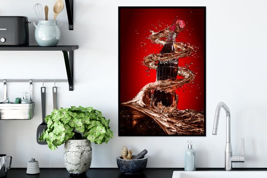 Cadre photo avec affiche - Happiness ouvert - 40x60 cm - Cadre pour affiche