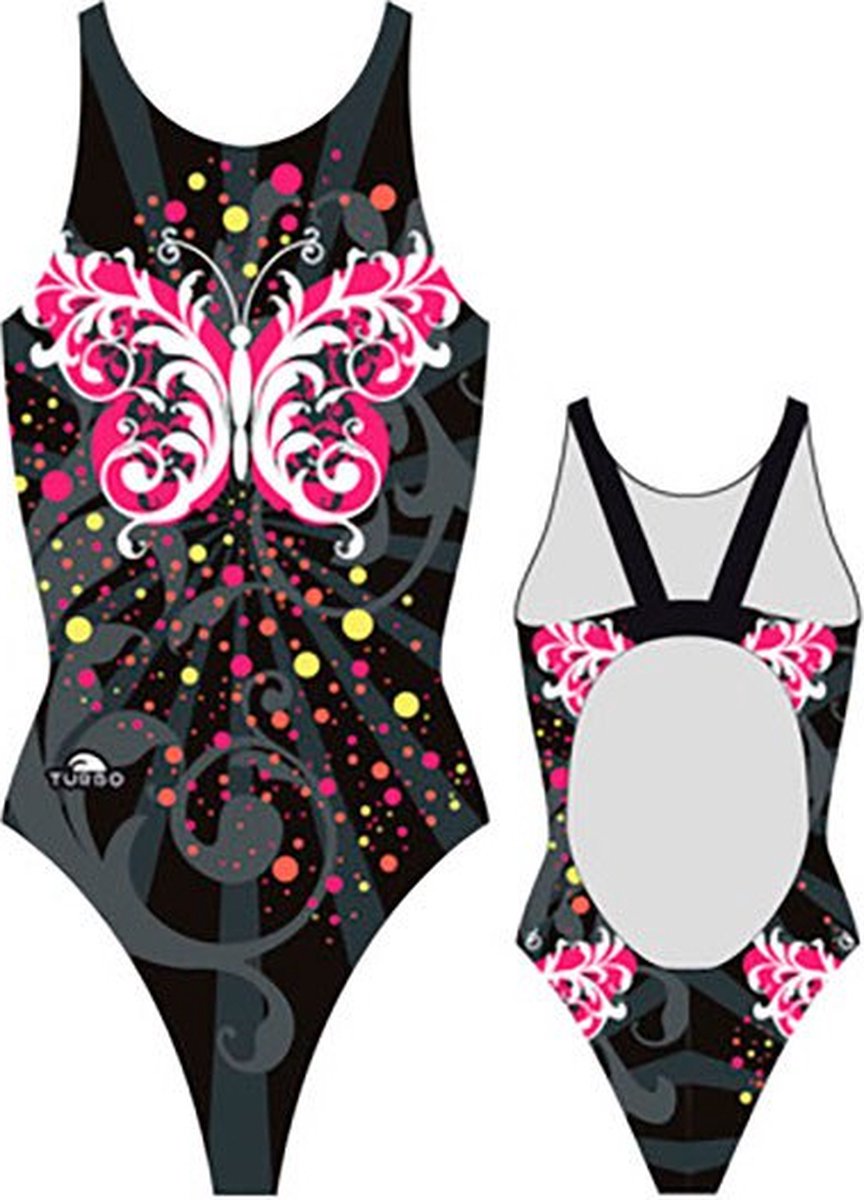 Turbo Butterfly Stars Pro Resist Zwemkleding Zwart S Vrouw Black