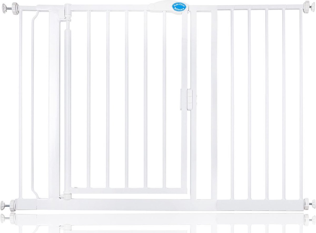 Bettacare Auto-Close Klemhek, Hondenhekje, 118.2cm - 125.2cm, Wit