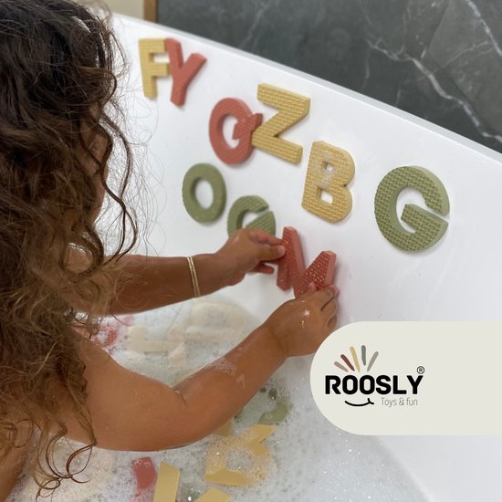Roolsy Badspeelgoed - Badletters - Badspeeltjes - Foam letters - Incl. Opbergtas