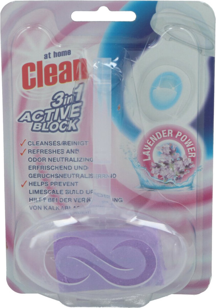 At Home Toiletblok 3-in-1 Lavender - 12 x - Voordeelverpakking