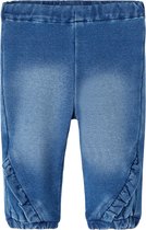name it NBFBELLA SHAPED R SWE JEANS 2404-TR NOOS Meisjes Jeans - Medium Blue Denim_ - Maat 68