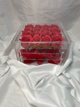 AG Luxurygifts luxe box - flower box - rozen box - Valentijnsdag - Moederdag - Kerstmis - soap roses - cadeau box