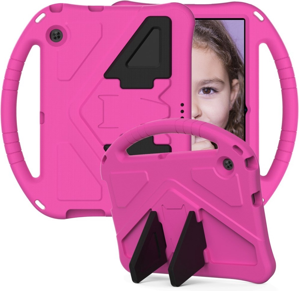 Tablethoes geschikt voor Huawei MediaPad T3 10 Hoesje - ShockProof Kids Case - Roze