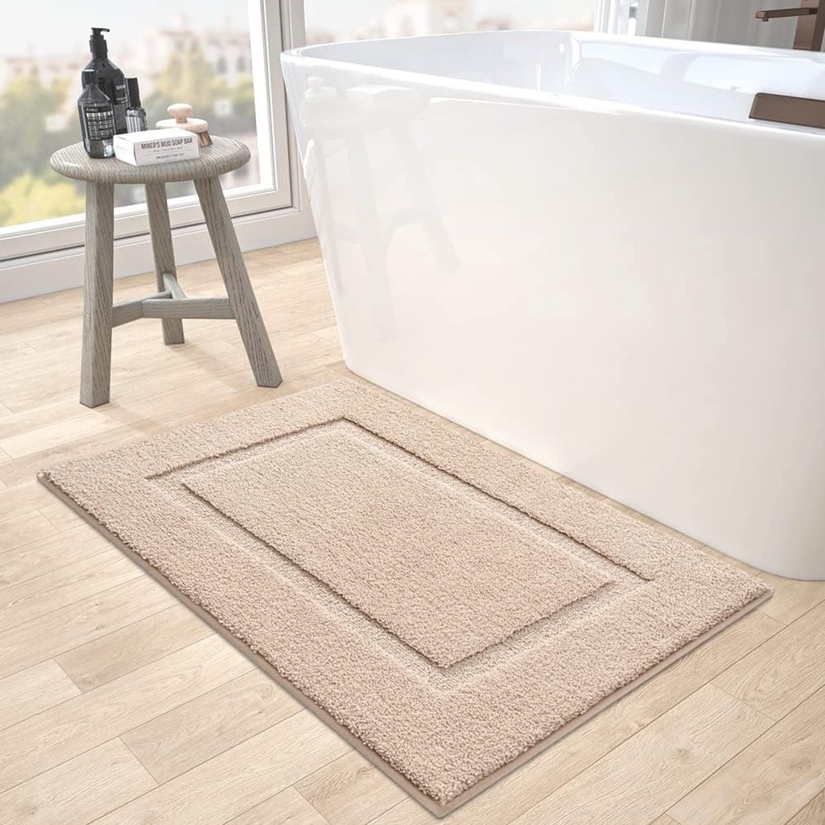 Tapis de Bain AntidéRapant Super Absorbant 50x80cm Tapis Salle de Bain Antiderapant, Tapis de