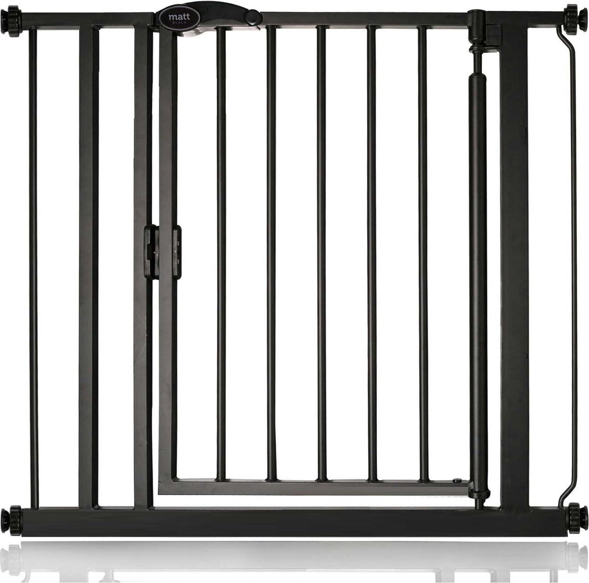 Bettacare Auto-Close Klemhek, Hondenhekje, 82.2cm - 89.2cm, Zwart