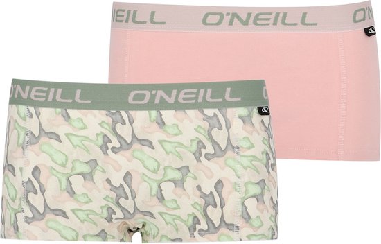 O'Neill dames boxershorts 2-pack - camo pink - XL