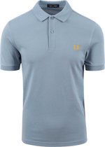 Fred Perry - Polo Plain As Blauw - Slim-fit - Heren Poloshirt Maat L