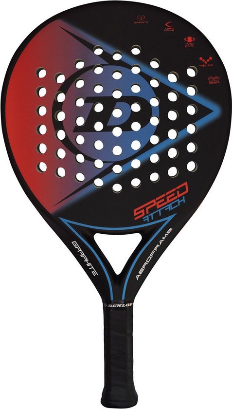 Dunlop Speed Attack - padel racket - zwart - rood - blauw