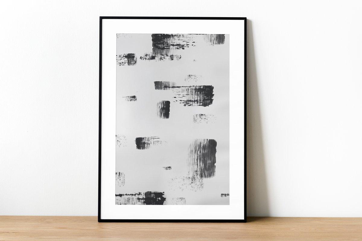 Abstract Paint Brush No1 Poster 21x30 cm