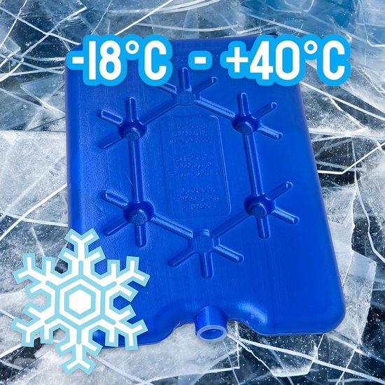 Koelelement koelpad koelelement koelverpakking voor koeltas koelbox koeldraagtas, koelelementen plat design, kleur blauw, elk 200 ml van KOEL — afbeelding 5