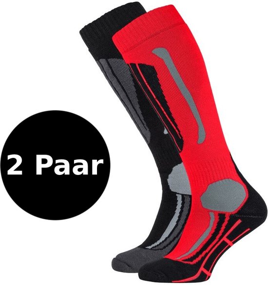 Falcon Victoria 2-pack skisokken dames rood