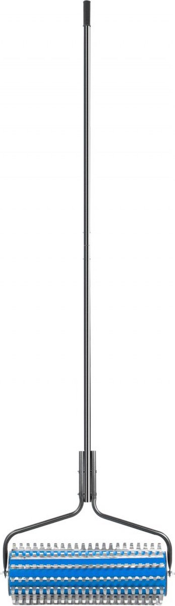 Onkruidhark Aluminium Rolhark 365x60x15 cm Hark Dode Bladeren Bladhark Groot Hoofd Tuinhark Afneembare Paal voor Onkruid Wieden Harken Algen Dode Bladeren Vijvers Meren Zwembaden Waterplaatsen van DeWit — afbeelding 4
