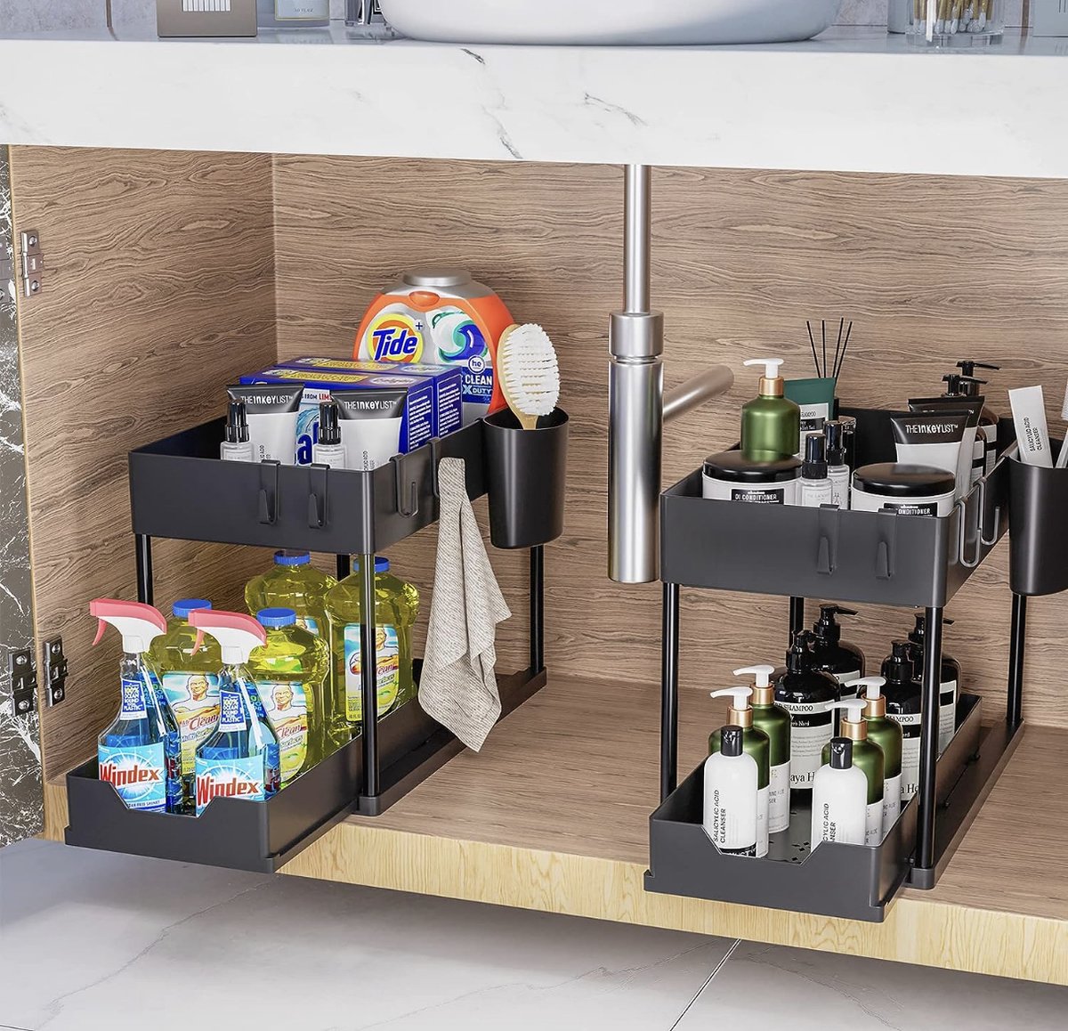 Full Circle Home Aanrecht Organizer STASH - Keukenaccessoires - 1 set - Keuken Organizer - Ruimtebesparend - Duurzaam Full Circle Home Aanrecht Organizer STASH - Keukenaccessoires - 1 set - Keuken Organizer - Ruimtebesparend - Duurzaam