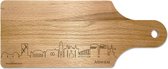 Skyline Borrelplank Arnhem - Hapjesplank - Serveerplank - Cadeau Jubilea - Cadeau verjaardag - Cadeau geschenk - Serveren - WoodWideCities