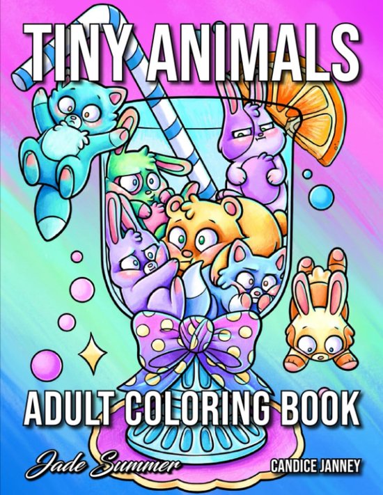 Tiny Animals Coloring Book: For Adults with Hilarious Scenes for Fun and Relaxation