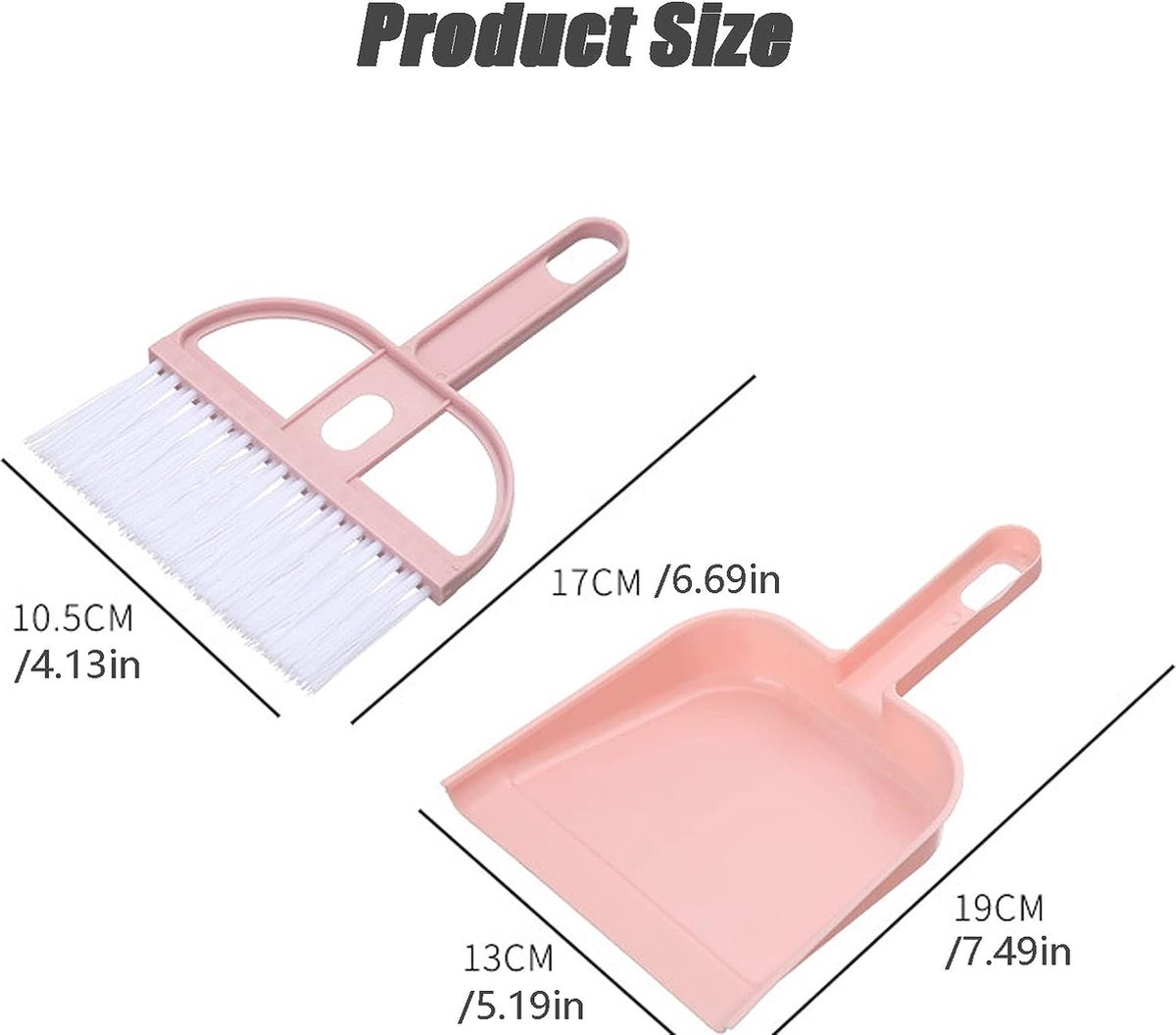 YDHfdc Tafelbezem en schep mini bezem schep set premium tafelbezem met veegschep magnetische handveger en schep voor bureaus, keukens en eettafels