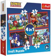 Trefl - Puzzles - "4in1" - The adventures of Sonic / SEGA Sonic The Hedgehog