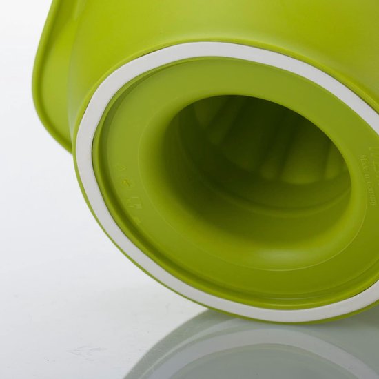 Westmark 2 citruspersen met sapreservoir, diameter: 18,7 cm, inhoud: 350 ml, kunststof, Limetta, appelgroen, 309122EA van Westmark — afbeelding 3