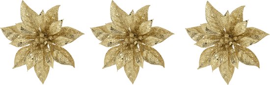 20 Stuks KerstBloemen Kunstmatige met Clip, Kerst Poinsettia