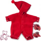 Götz poppenkleding babypop voor pop van 30-33cm rood babypakje met puntmuts en slofjes