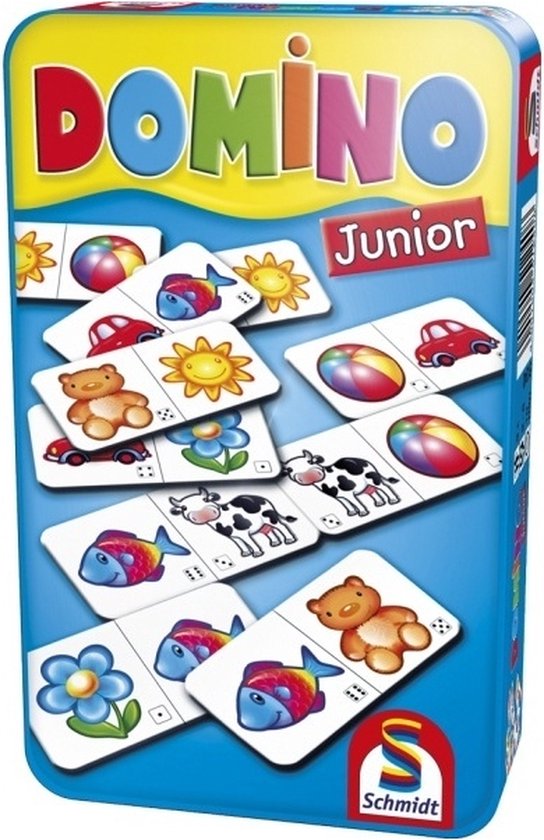 Domino Junior In Tin Box Pocketeditie - Reisspel