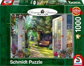 Schmidt Uitzicht op de betoverde tuin, 1000 stukjes - Puzzel - 12+
