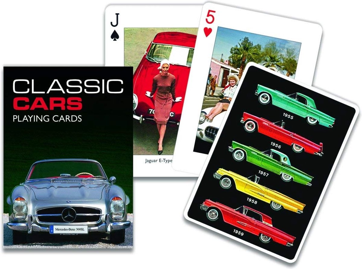 Piatnik Klassieke Auto's Speelkaarten - Enkeldek