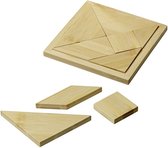 Philos puzzelspel bamboe Tangram - 7 stukjes