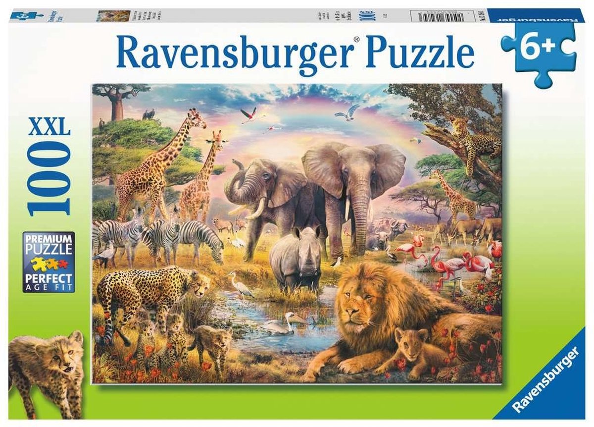Ravensburger puzzel Afrikaanse Savanne - Legpuzzel - 100XXL stukjes