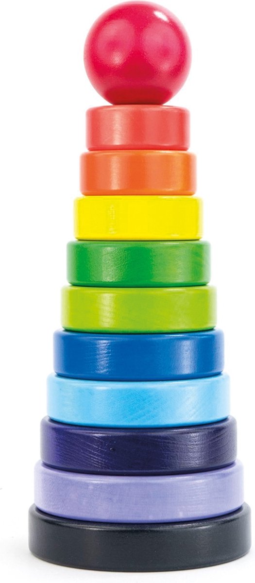 Bajo Houten Stapeltoren Pyramide - 10 Schijven