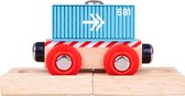 Bigjigs Container Wagon - Blue (4)