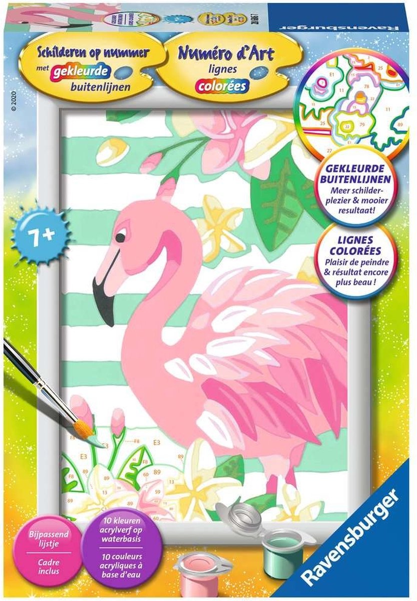 Schilderen Op Nummer - Flamingo — afbeelding 4