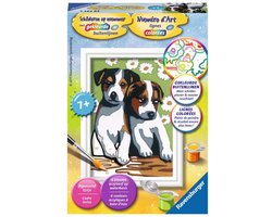 foto van Ravensburger Schilderen op nummer Schattige puppies - Hobbypakket