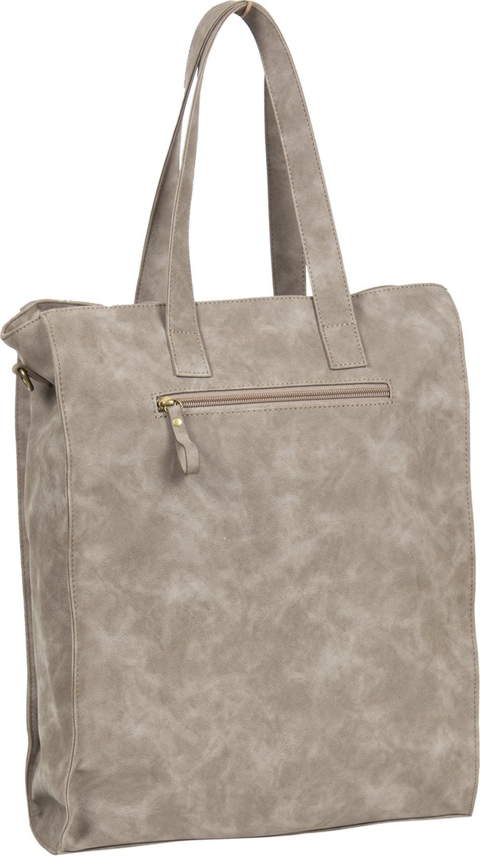 Justified Felina - Big - Lederen - Shopper Tas - Schoudertas - Damestas - Taupe