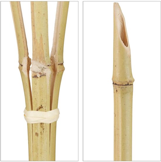 Bamboe Fakkel 60 cm - Tuinfakkel - Zwarte Tuinverlichting - Met