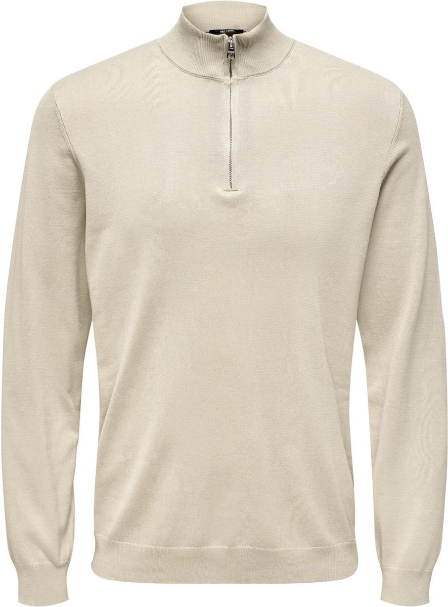 ONLY & SONS ONSWYLER LIFE REG 14 HALF ZIP KNIT NOOS Heren Trui - Maat XL