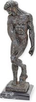 Brons beeld - Adam van Rodin - sculptuur - 39 cm hoog