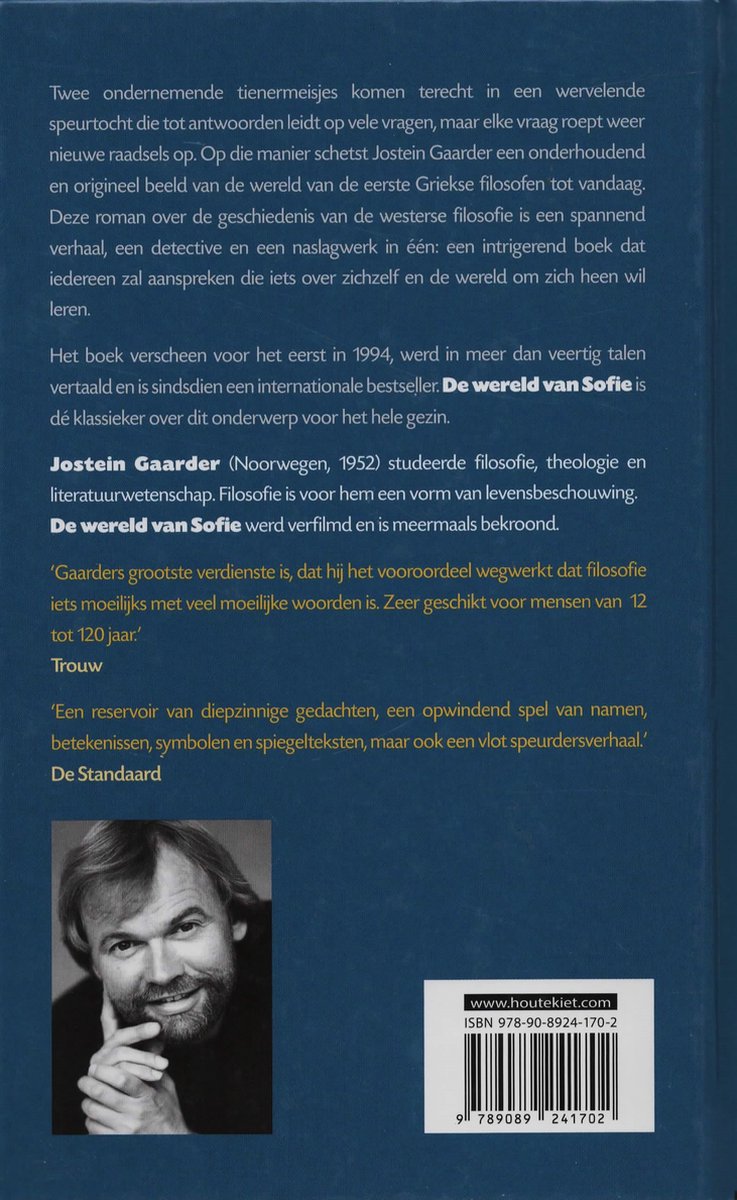 De wereld van Sofie - back cover