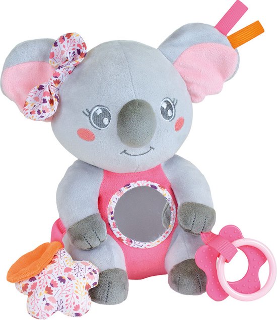 Mimi Koala Activiteiten Knuffel Pink - ± 24 cm - Pluche