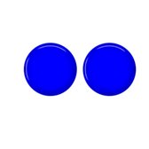 Clip oorbellen- Blauw- 1.5 cm- geen gaatjes- Charme Bijoux
