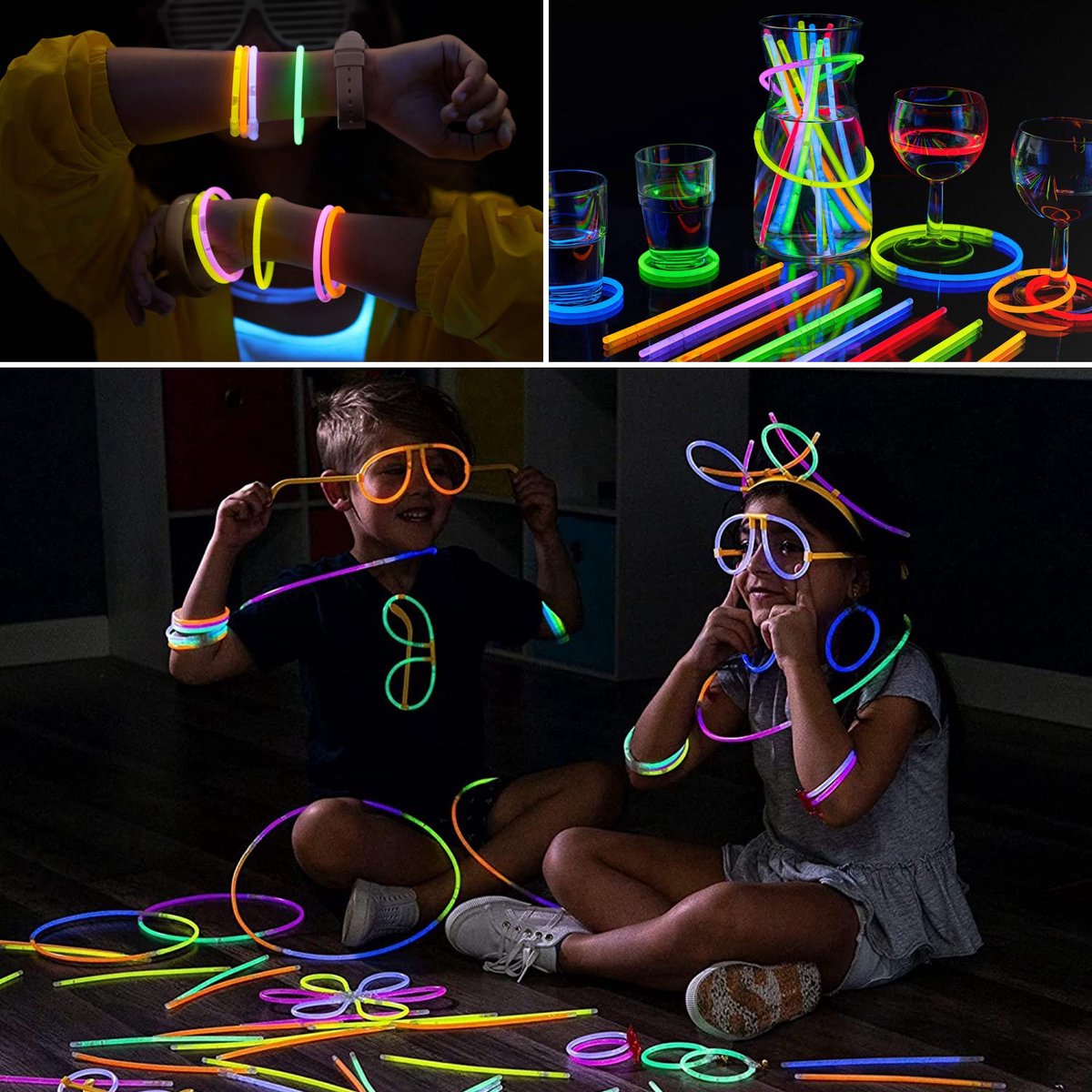 Partizzle® Glow in the Dark Party Sticks - Briser les barres