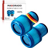 Maxorado 2 stuks stofzuigerfilters geschikt voor Dyson V11 V15 SV14 SV17 SV22 Absolute Animal Extra Pro Detect Torque Drive accu stofzuiger vervangingsfilter reserveonderdeel geschikt voor No.DY-970013-02